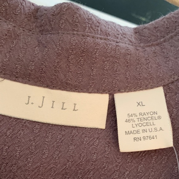 NWT J. Jill Women's Smoky Lilac Down Shirt Size XL - Picture 4 of 6